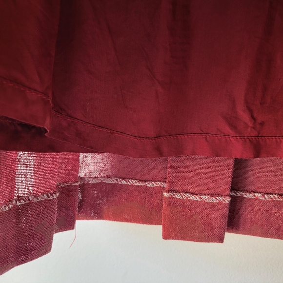 Vintage unbranded dusty rose A-line front pleated skirt Size 6 - Picture 9 of 10